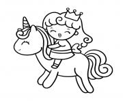 Coloriage licorne princesse fille 10 ans