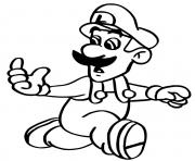 Coloriage Luigi