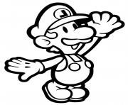 Coloriage bebe luigi