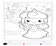 Coloriage princesse disney aurore kawaii