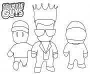 Coloriage personnages de stumble guys