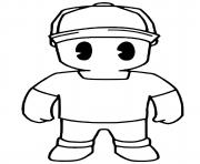 Coloriage Retro Guy Stumble Guys