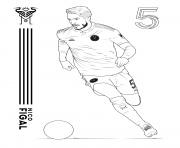 Coloriage inter miami cf football nico figal player