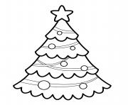 Coloriage sapin parure noel ambiance festive