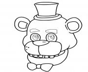 Coloriage fnaf10 freddy