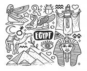 Coloriage egypte maternelle facile